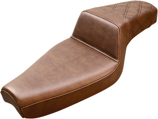 Saddlemen Rear Step-Up LS Seats Brown 807-03.173BR