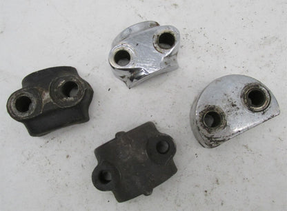 Mixed lot of Vintage BSA Triumph TR6 T140 T120 Front Axle Fork Clamps Caps