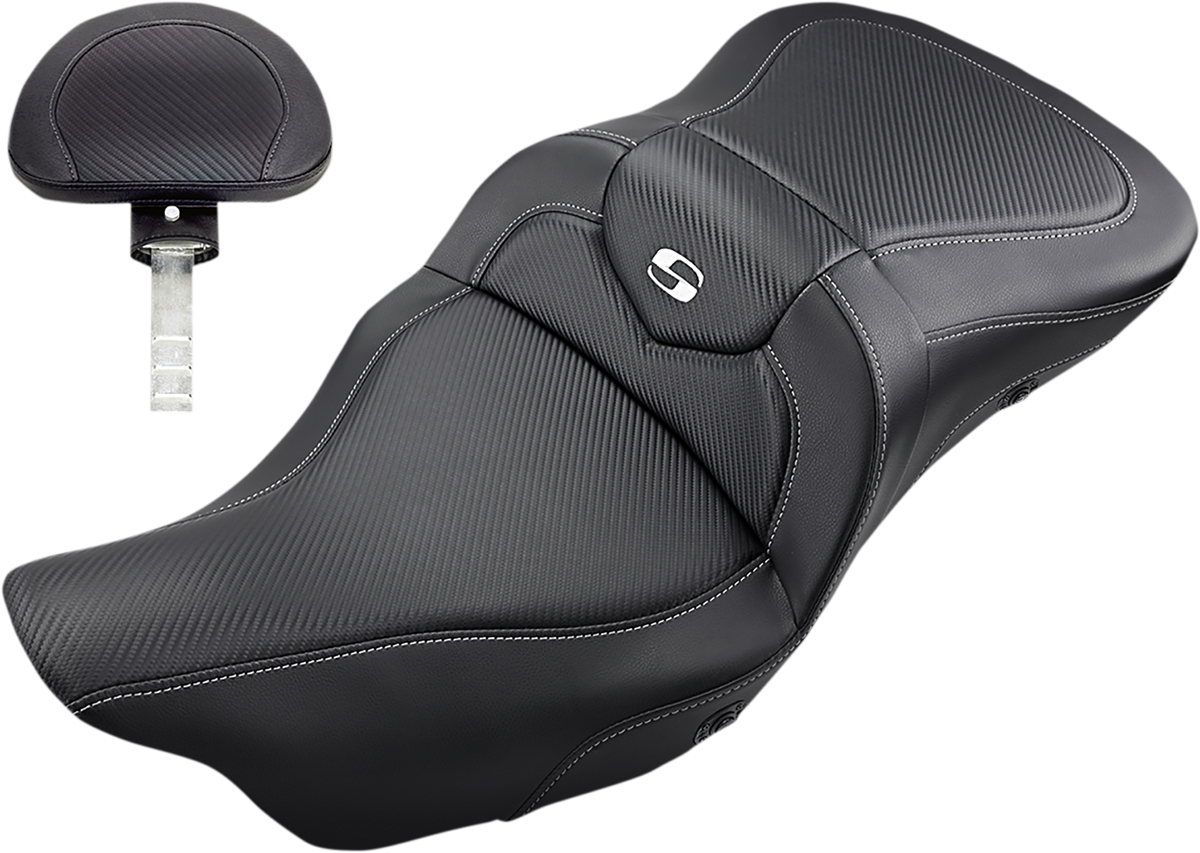 Saddlemen Heated Road Sofa Carbon Fiber Seat 808-07B-185BRHC