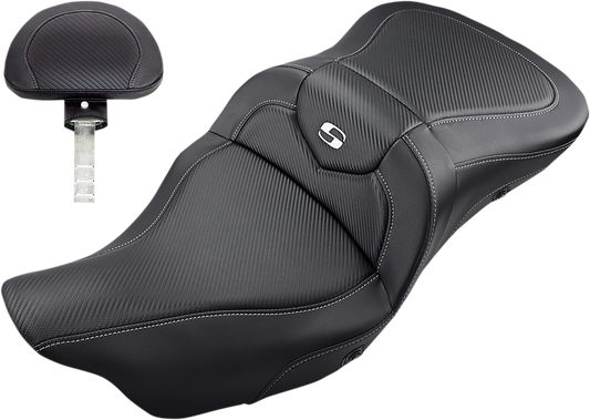 Saddlemen Heated Road Sofa Carbon Fiber Seat 808-07B-185BRHC