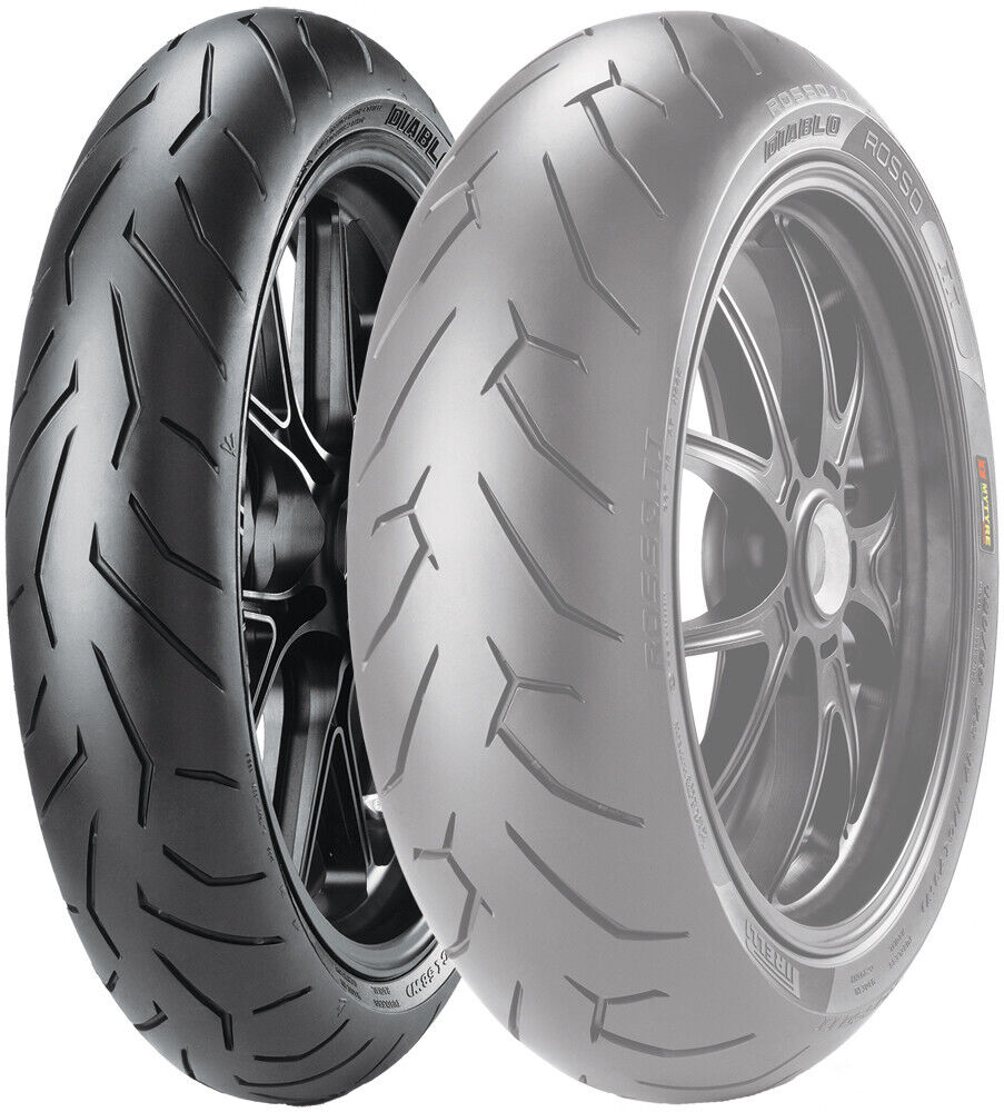 Pirelli Diablo Rosso II Tire 120/70ZR-17 Front 2291900