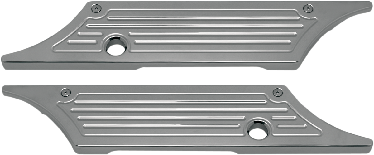 Pro-One Performance Saddlebag Latch Cover Chrome - Ball-Milled PO104720