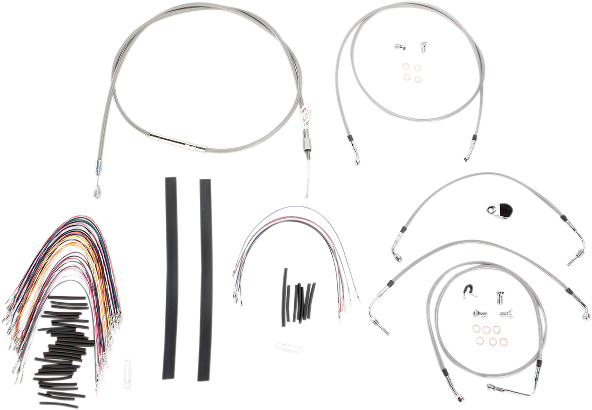 Burly Cable and Brake Line Kits 15in. Bagger Bars B30-1104