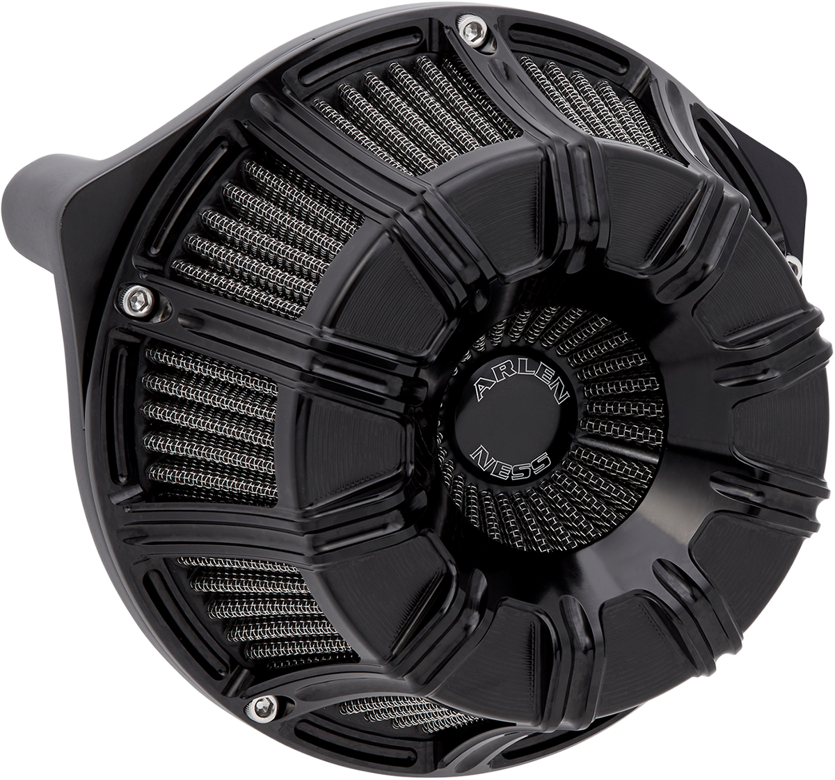 Arlen Ness Inverted Sucker Air Cleaner Black 10-Gauge 600-010