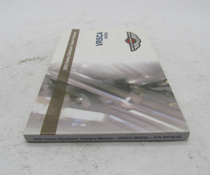 Harley-Davidson Official Factory 2003 VRSCA Owner's Manual Book 99736-03