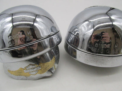 Pair of Harley Davidson Genuine Guide H 0 62 Driving Auxiliary Spot Lamps Lights