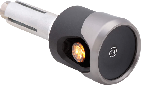 Highsider Akron-Flash LED Bar End DRL/ Turn Signals Silver 203-0063