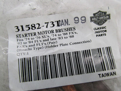 Pair of Harley Davidson Hitachi Type Starter Motor Brushes 31582-73T