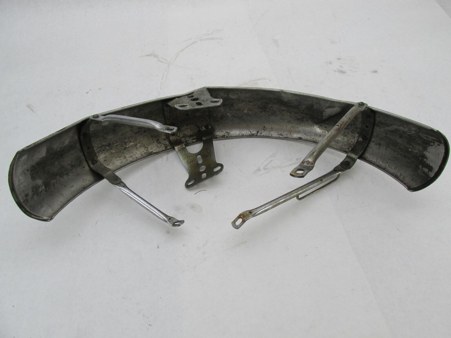 Vintage Patina Chrome 4.5" Wide Front Fender Triumph BSA Norton Ducati Guzzi