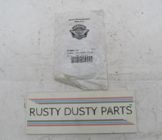 Harley Davidson Genuine NOS Chrome Plain Timing Cover 32509-77