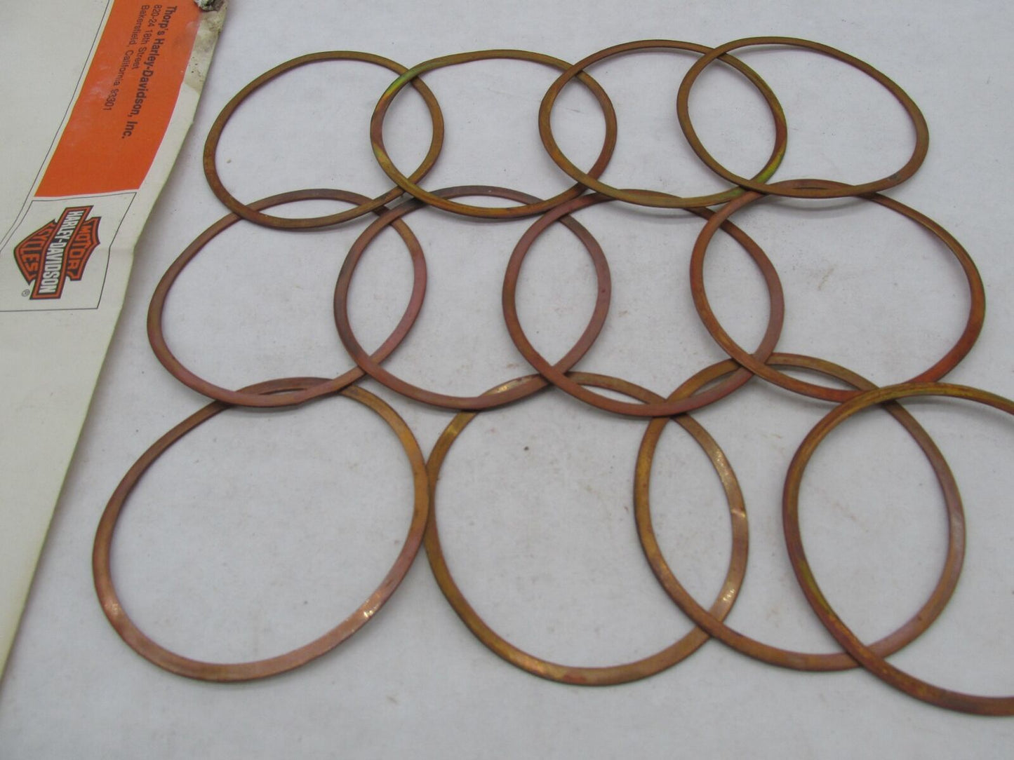 Lot of 12 Harley-Davidson Genuine NOS Aermacchi Cylinder Head Gaskets 16766-74P