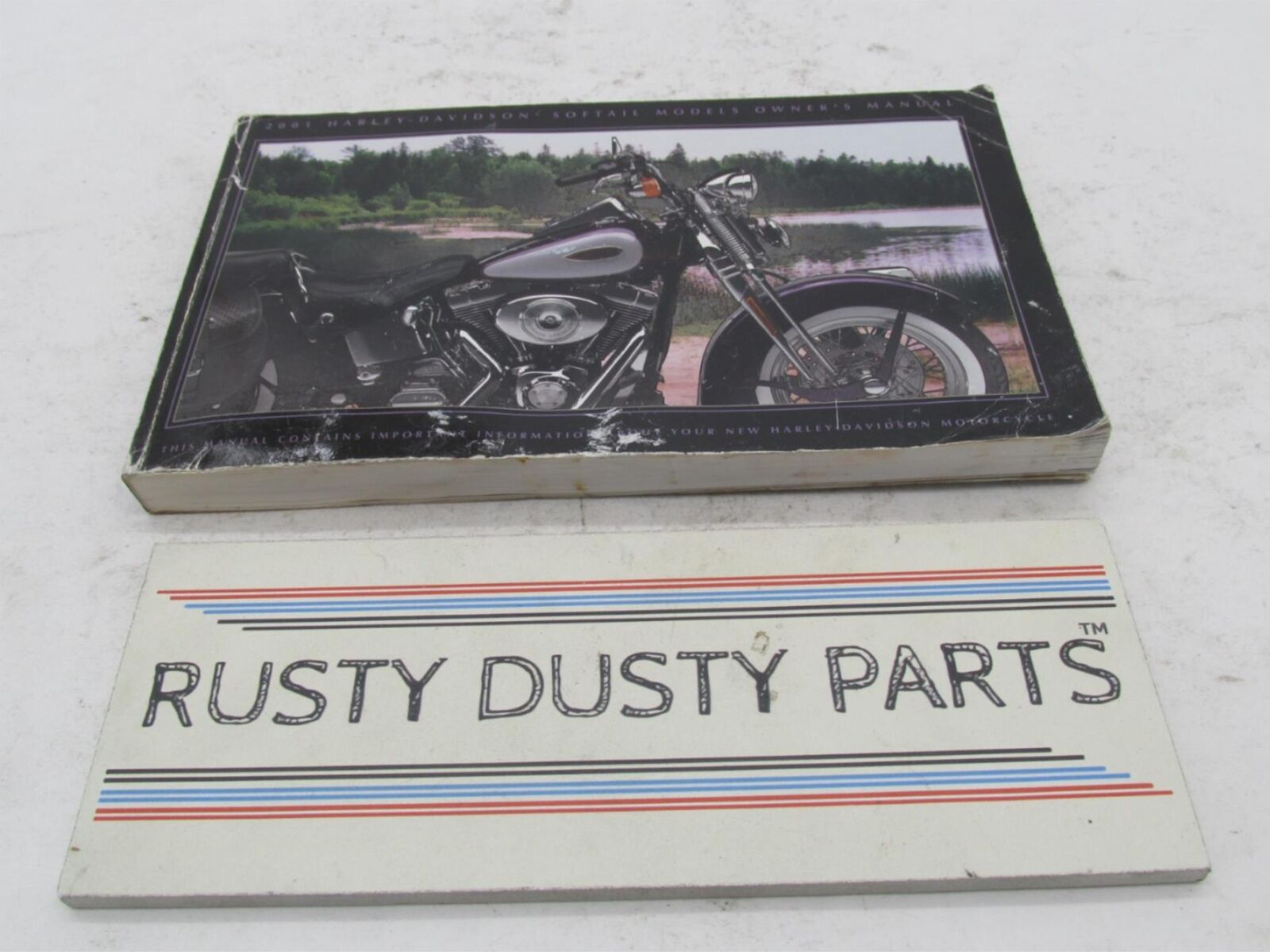 Harley-Davidson Official Factory 2001 Softail Owner's Manual Book 99469-01