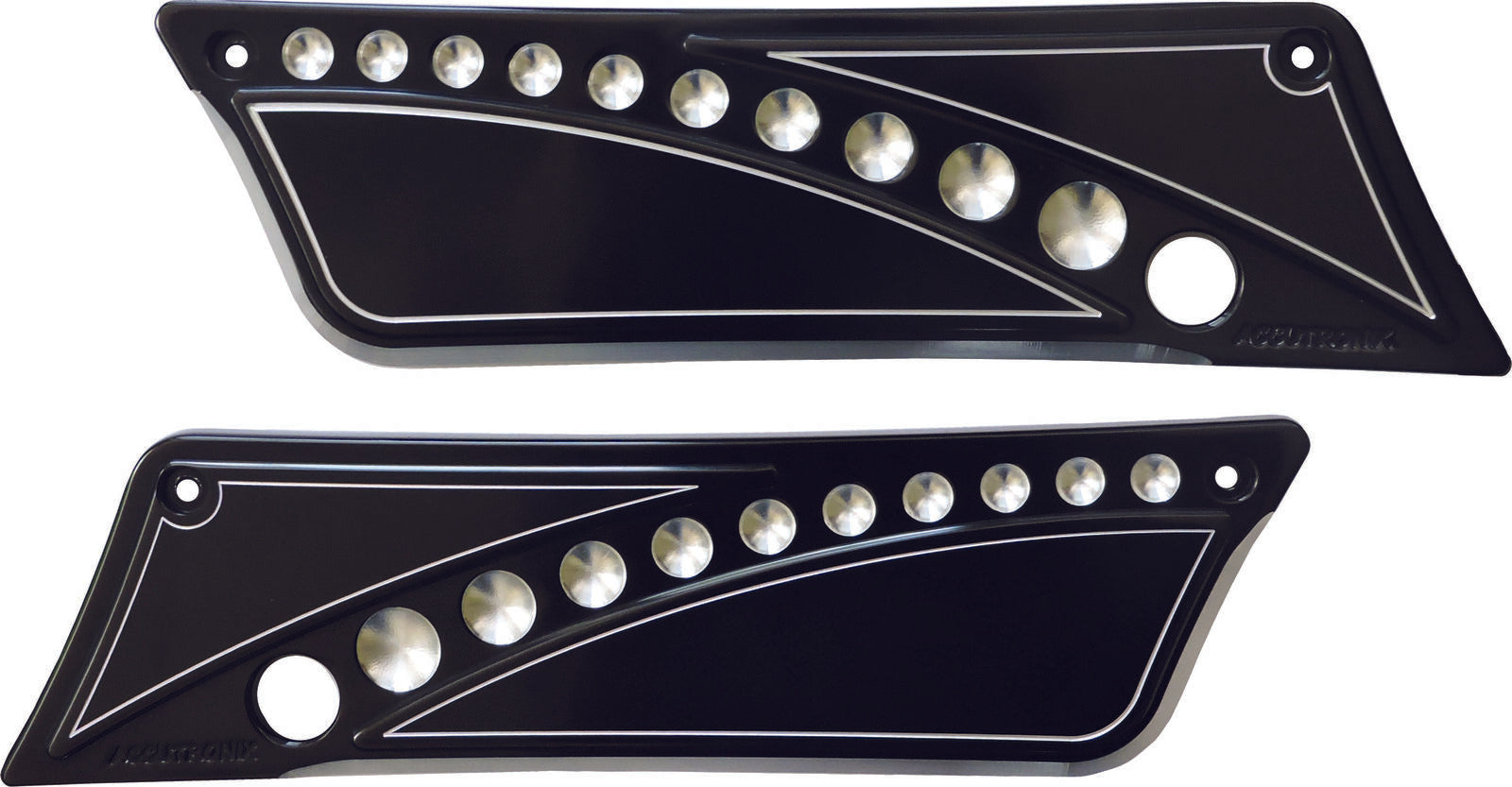 Accutronix Saddlebag Latch Cover Black BL9313-DN