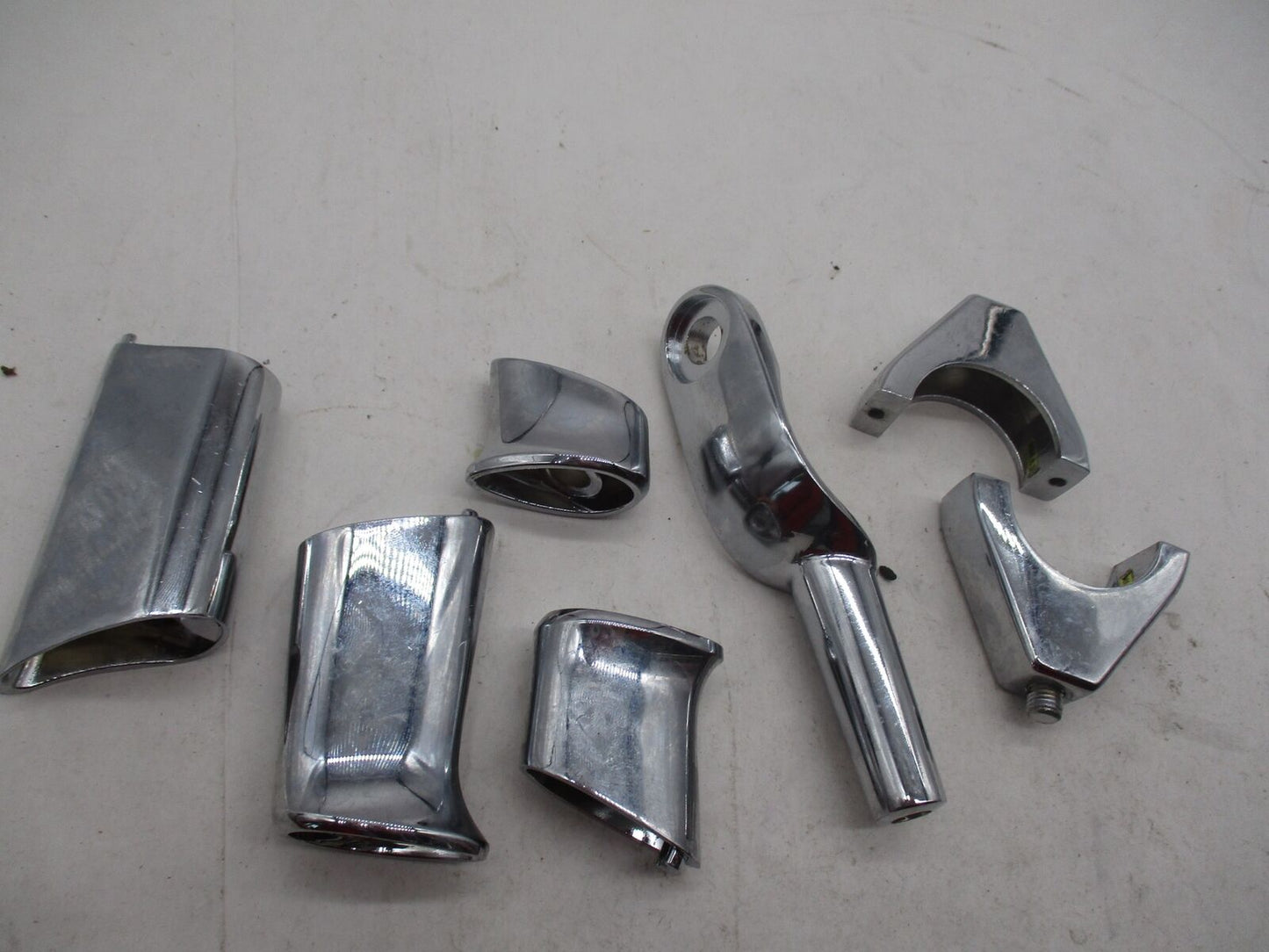 Mixed Lot of Harley Davidson Chrome Turn Signal Relocation Brackets Standoffs