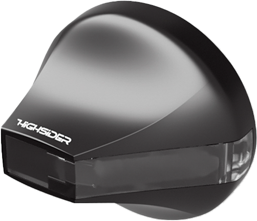 Highsider Flight LED Handlebar End Turn Signals Black 203-001