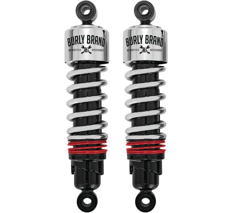 Burly Slammer Plus Shocks Chrome B28-1206