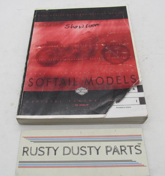 Harley-Davidson Official Factory 1999 Softail Models Service Manual 99482-99