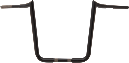 LA Choppers 1 1/4" Prime Ape Handlebars Flat Black 18" End rise LA-7351-18M