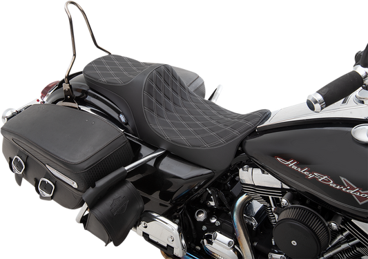 Drag Specialties Predator III 2 Up Seat Double Diamond 0801-1305