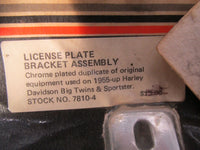 Harley Davidson Colony NOS Chrome License Plate Bracket Assembly 7810-4