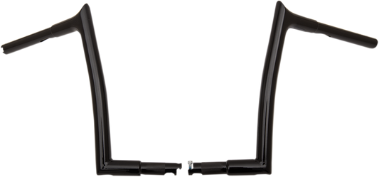 Fat Baggers, Inc. 1 1/4" EZ Install Pointed Top Handlebars 12" Black 907012-B