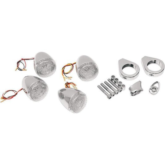 Drag Specialties Deuce-Style DOT-approved LED Turn Signal Kit 2020-0274