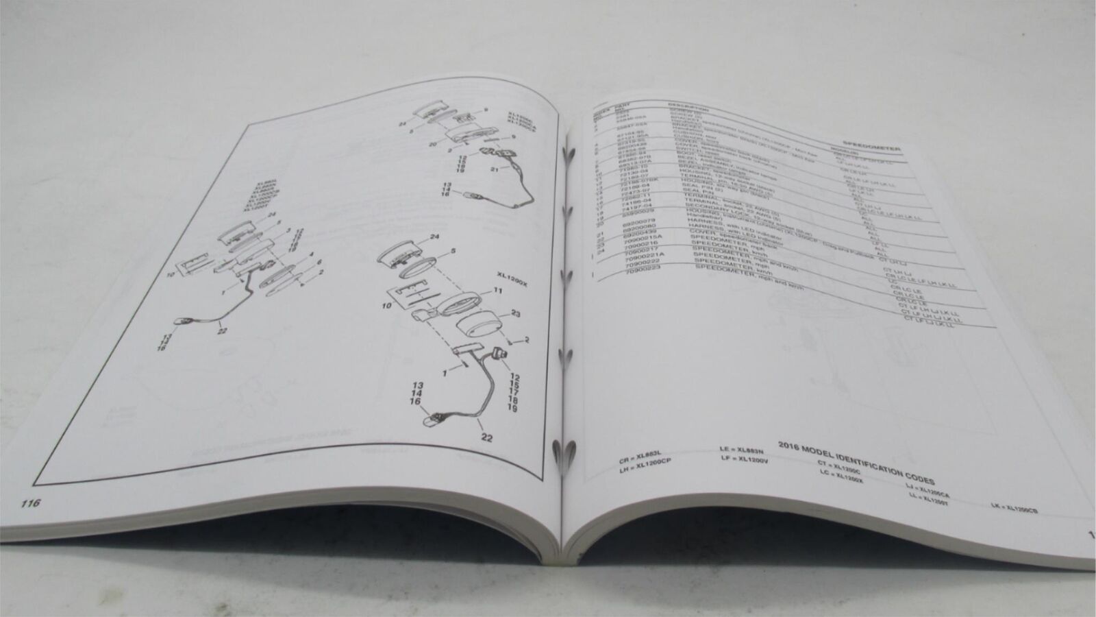 Harley-Davidson Official Factory 2016 Sportster Models Parts Catalog 99451-16