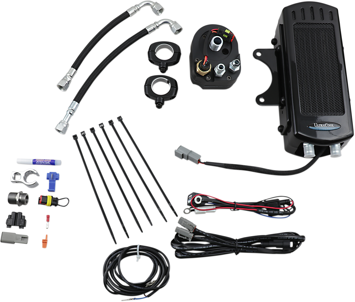 ULTRACOOL Oil Cooler Kits Black Frame Mount Side Mount Vertical SMS-1G