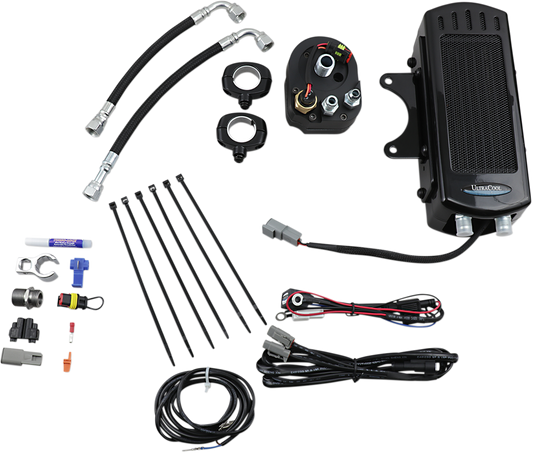ULTRACOOL Oil Cooler Kits Black Frame Mount Side Mount Vertical SMS-1G