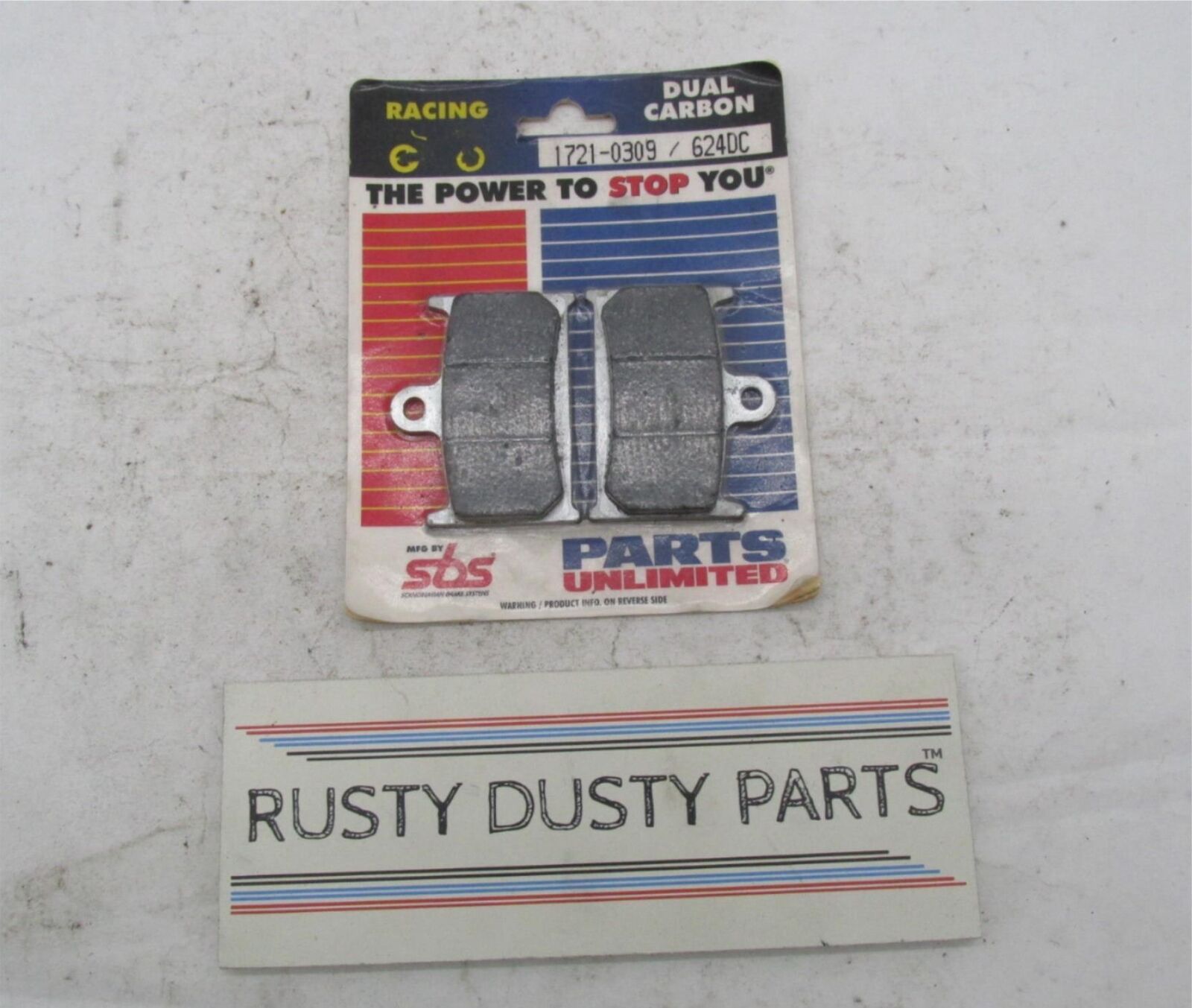 SBS Brakes Motorcyle Dual Carbon Brake Pads 1721-0309 624DC FA145-GFA-HH