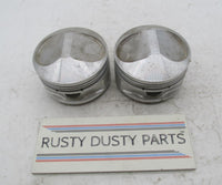 Pair of Harley Davidson Ross NOS High Performance Over Sized 392 Pistons