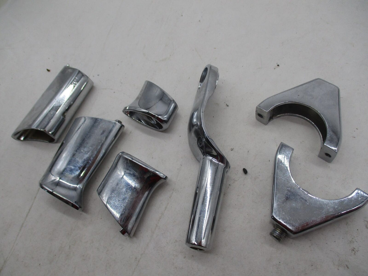 Mixed Lot of Harley Davidson Chrome Turn Signal Relocation Brackets Standoffs