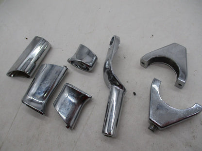 Mixed Lot of Harley Davidson Chrome Turn Signal Relocation Brackets Standoffs