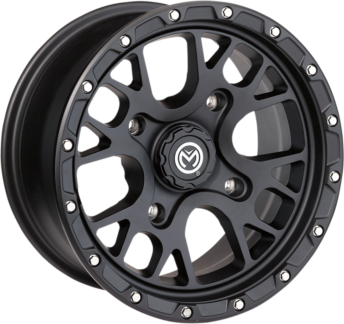 Moose Racing 545X ATV/UTV Wheels 14X7 - 4/136 Satin Black 0230-1095