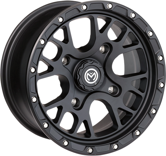 Moose Racing 545X ATV/UTV Wheels 14X7 - 4/136 Satin Black 0230-1095