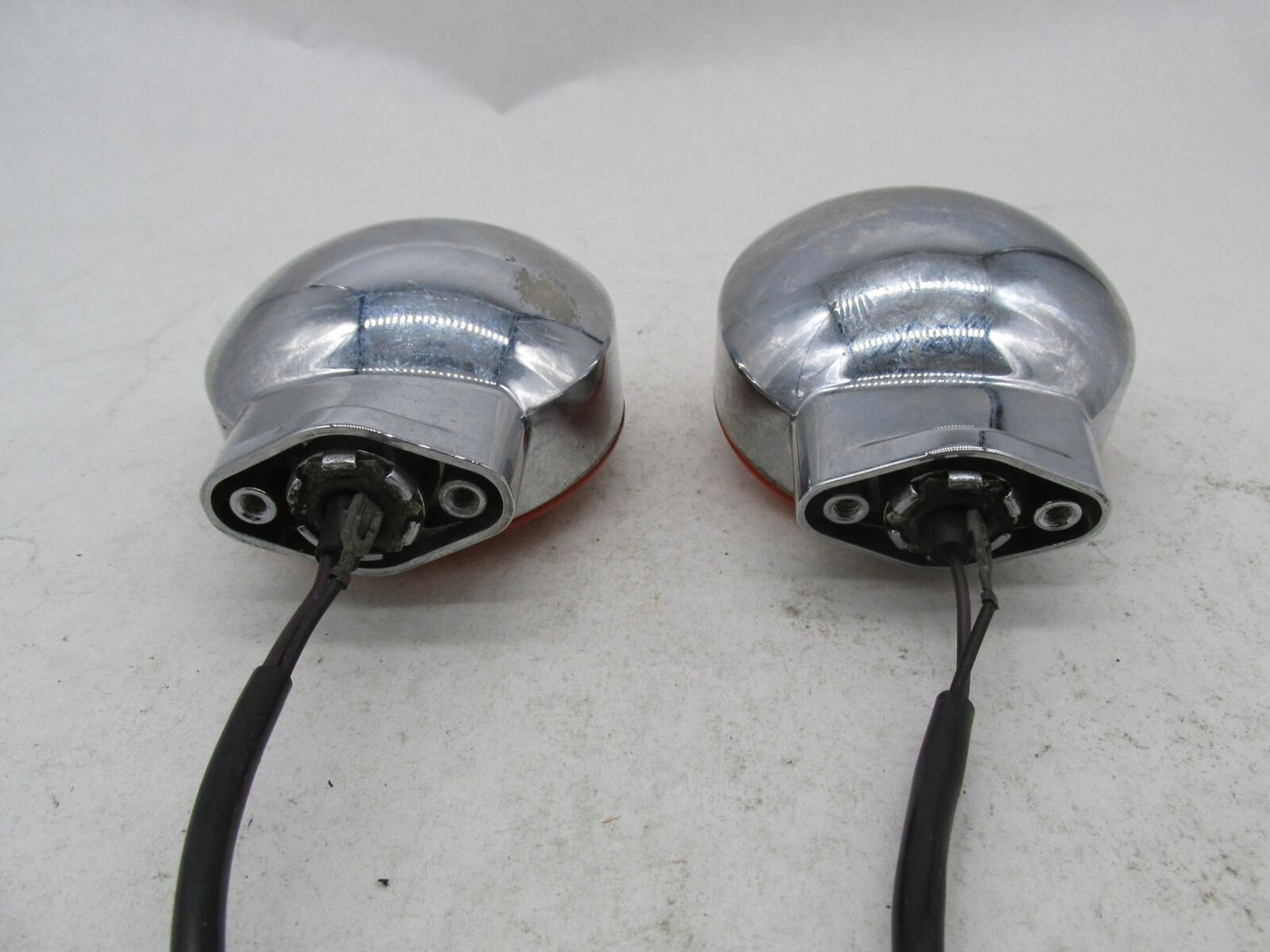 Pair of Harley Davidson Genuine Touring Amber Turn Signal Housings w/ Amber Lens