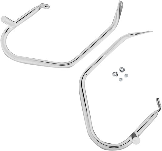 Drag Specialties Comfort Bar Saddlebag Guard Bars Chrome 0505-1563