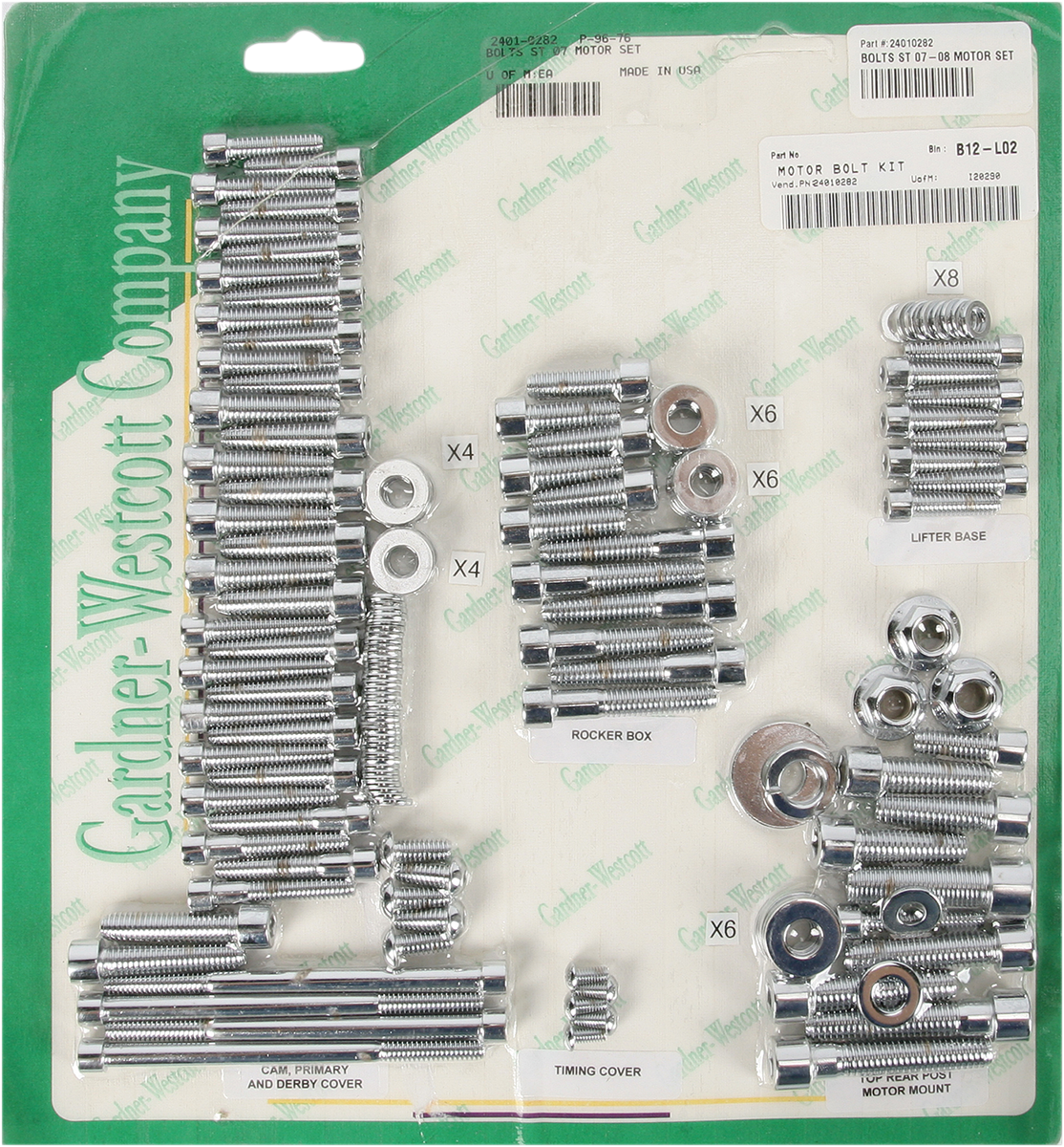 Gardner-Wescott Motor Hardware Set Chrome P-96-76