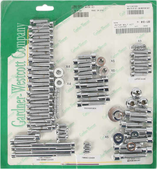 Gardner-Wescott Motor Hardware Set Chrome P-96-76