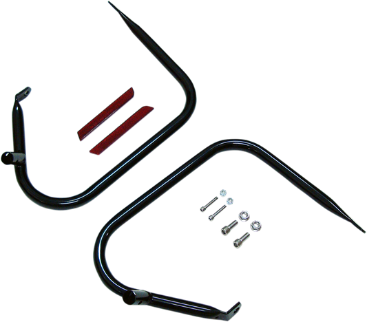 Drag Specialties Saddlebag Guard Bars Black 0505-1562