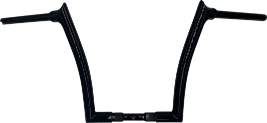 Fat Baggers, Inc. 1-1/2" EZ Install Pointed Top Handlebar 14" Black 816014-B