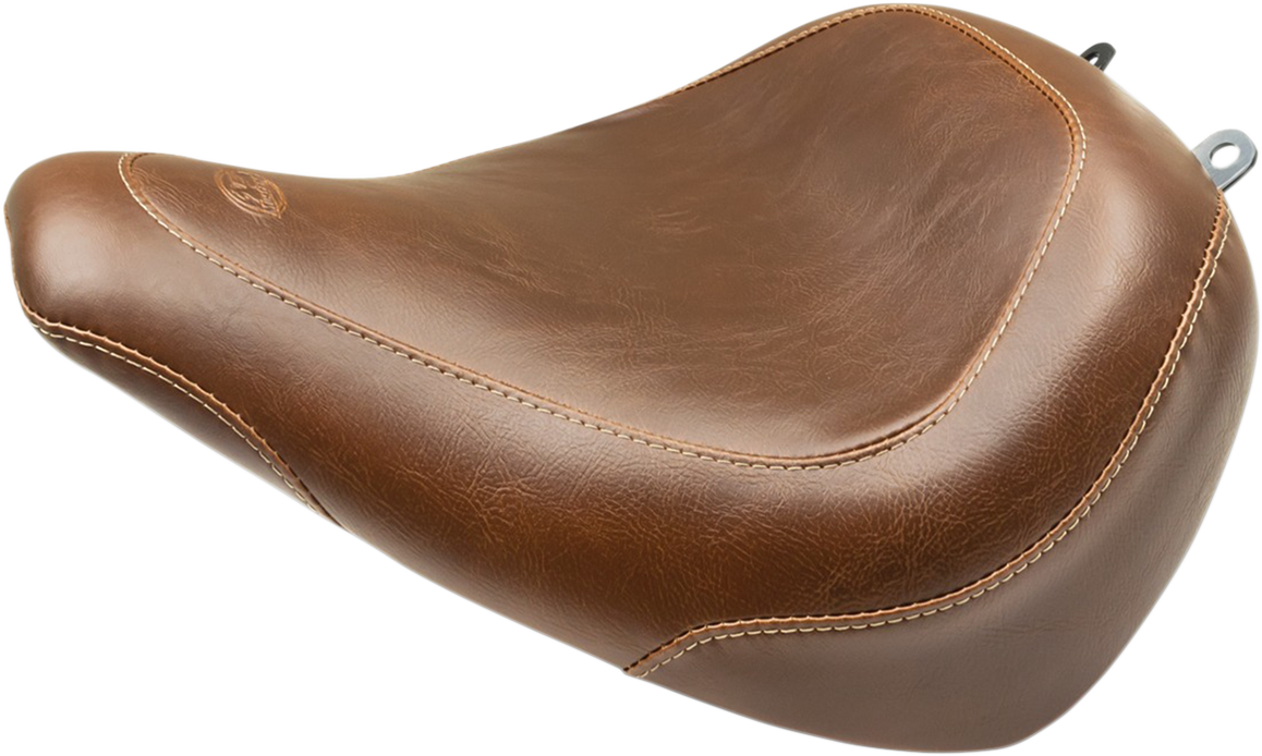 Mustang Wide Tripper Solo Seat Brown Smooth 83056