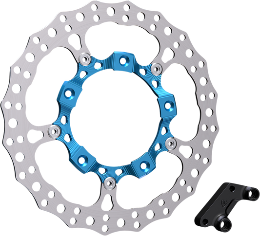 Arlen Ness Brake Rotor 14" Blue Front Left 300001