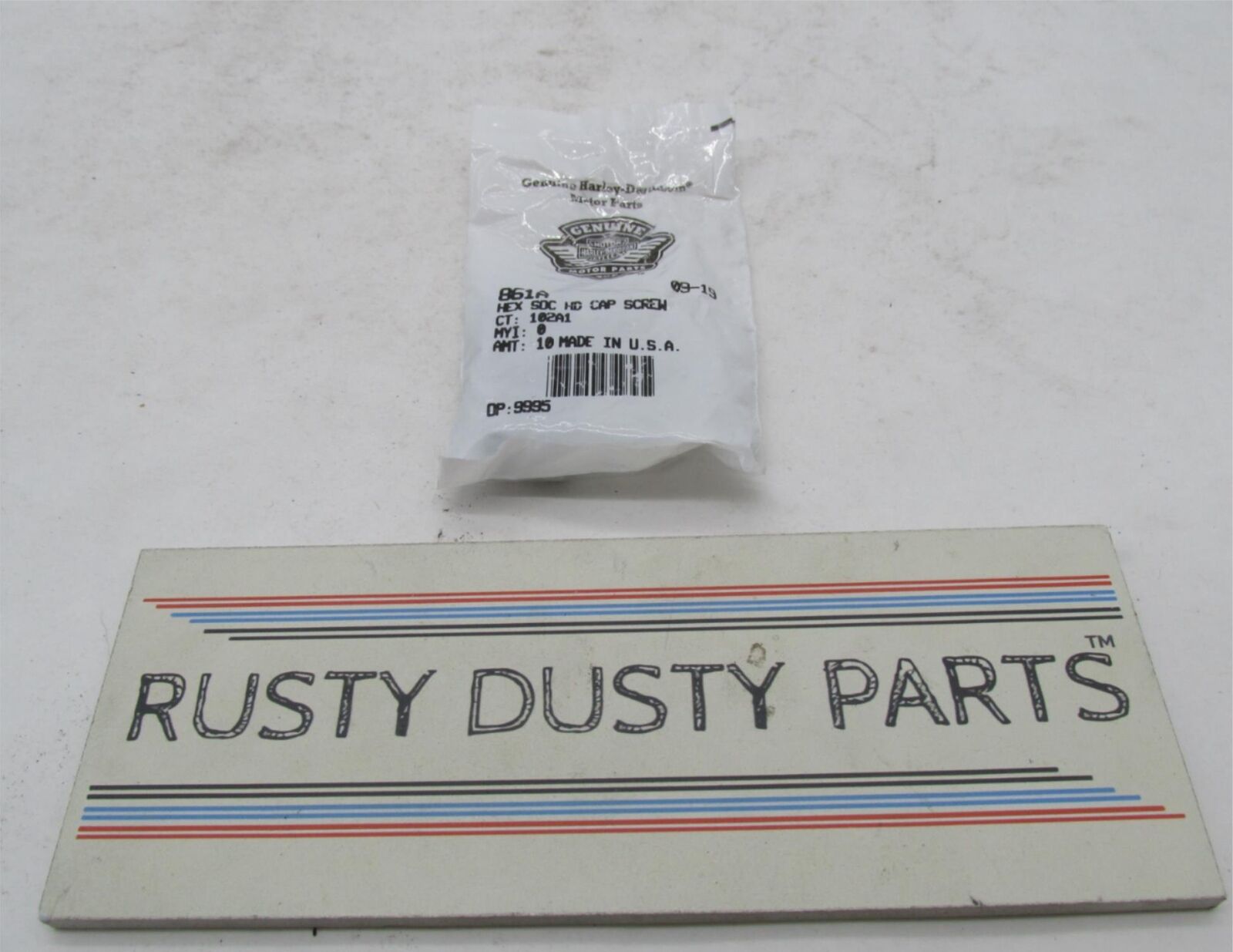 Lot of 4 Harley-Davidson Genuine NOS Hex Socket Head Grade 8 Screws 861A