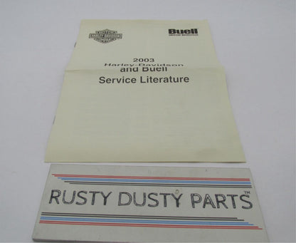 Harley-Davidson and Buell 2003 Service Manual Literature 99469-02