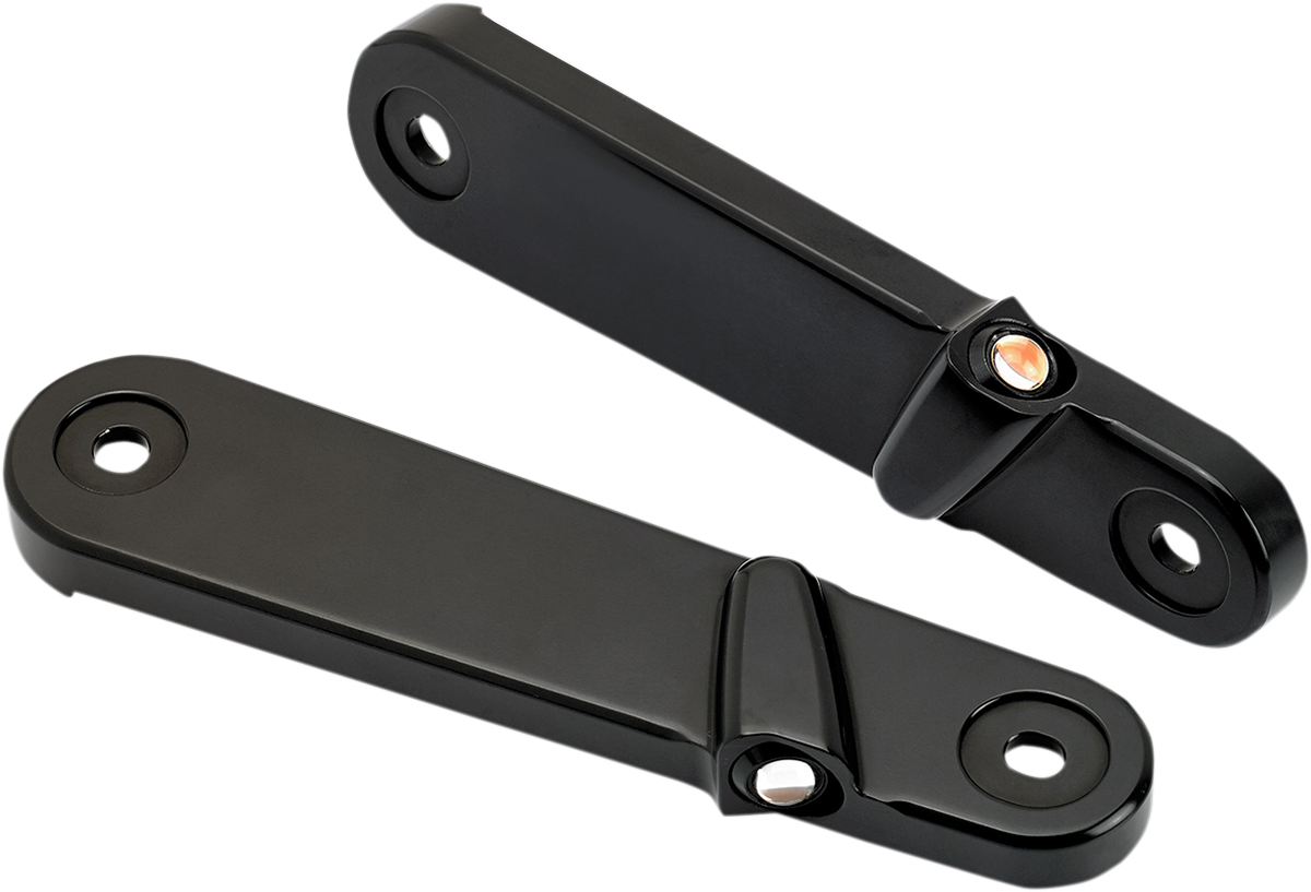 Joker Machine Streamliner Smooth Front LED Turn Signals Black/Amber 05-211-1