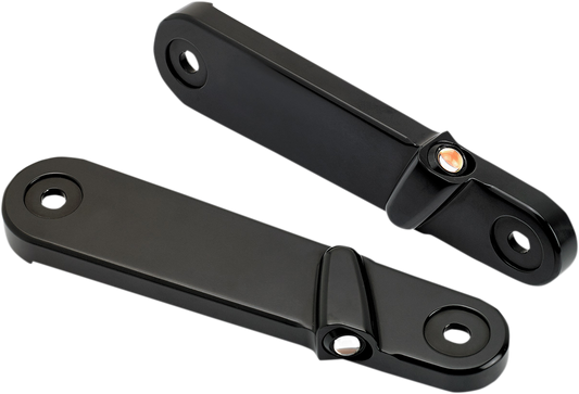 Joker Machine Streamliner Smooth Front LED Turn Signals Black/Amber 05-211-1