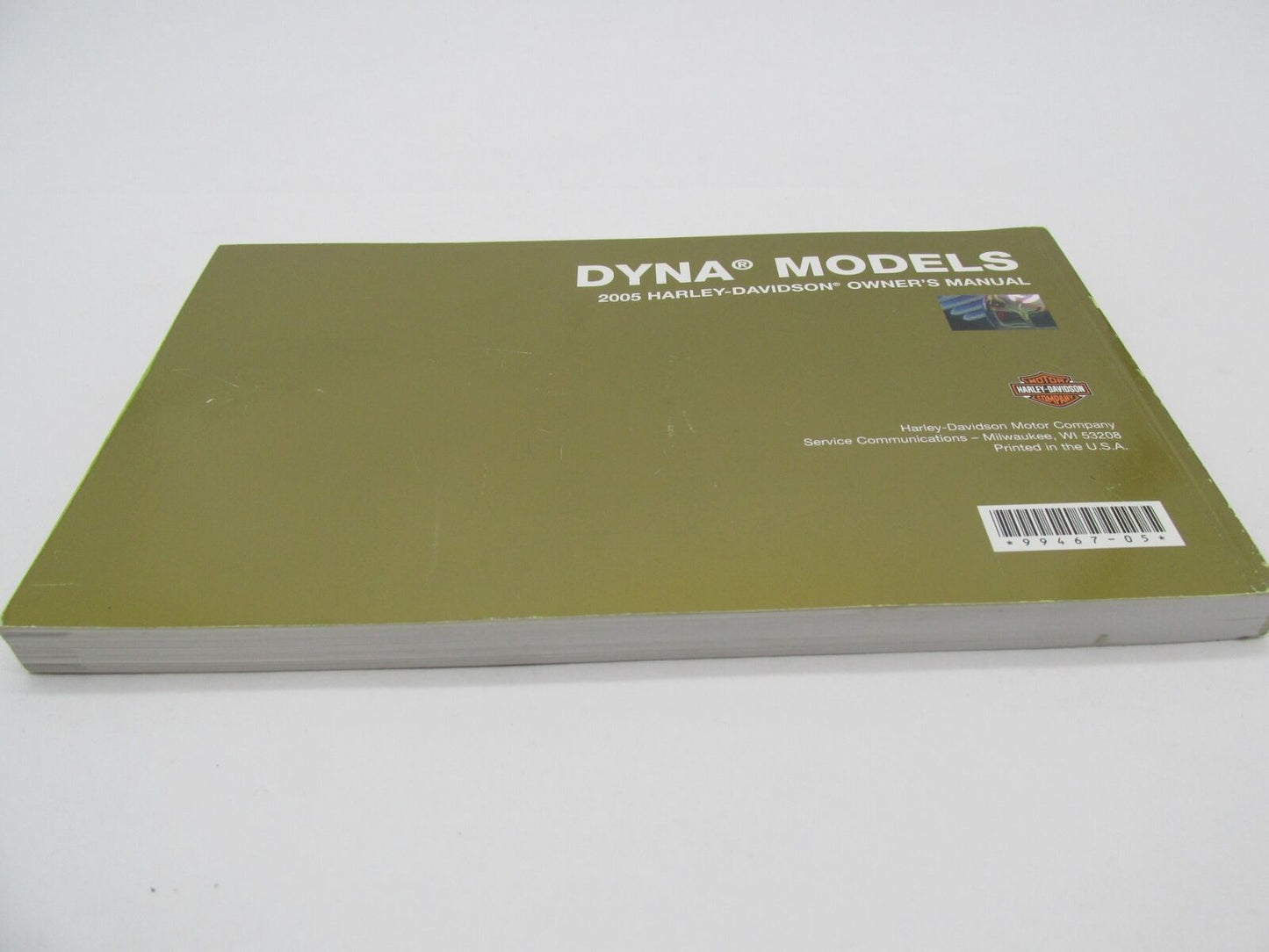 Harley-Davidson Official Factory 2005 Dyna Owner's Manual 99467-05