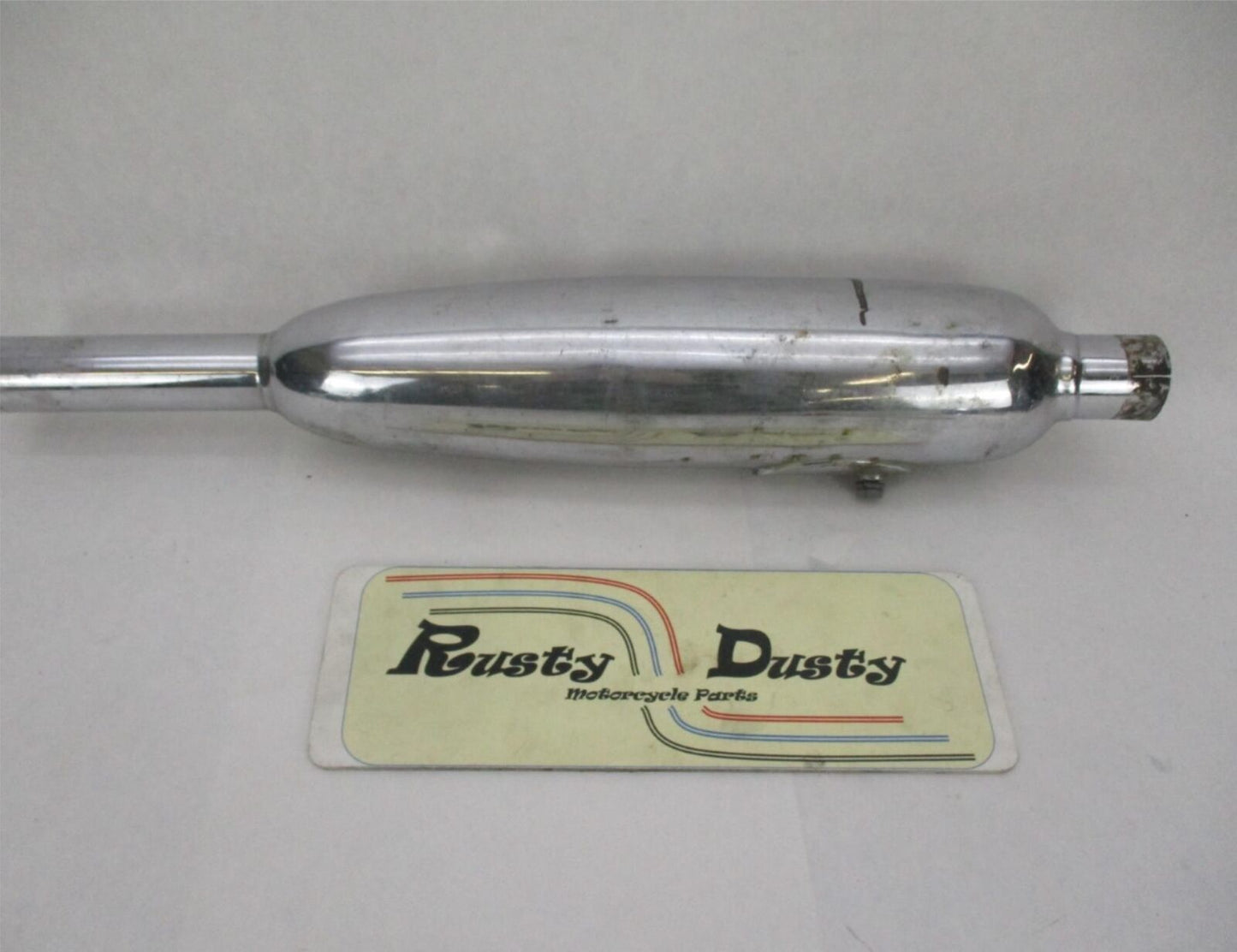 Vintage Original Triumph BSA  Chrome Pea Shooter Exhaust Muffler