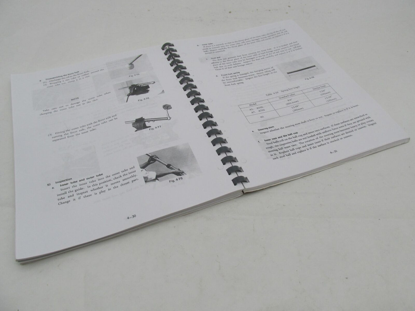 Genuine Kawasaki 1969- 1971 A1 A7 H1 Shop Repair Manual A Series Motorcycles